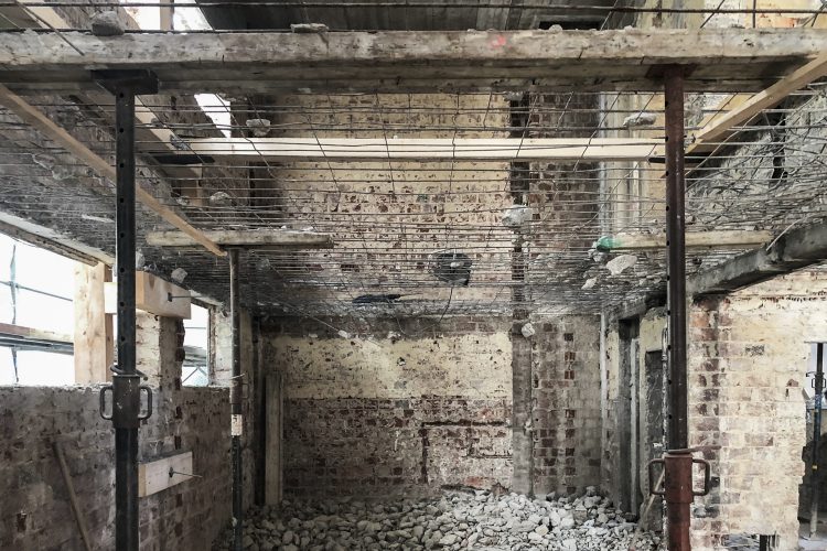 Abbruch Decke